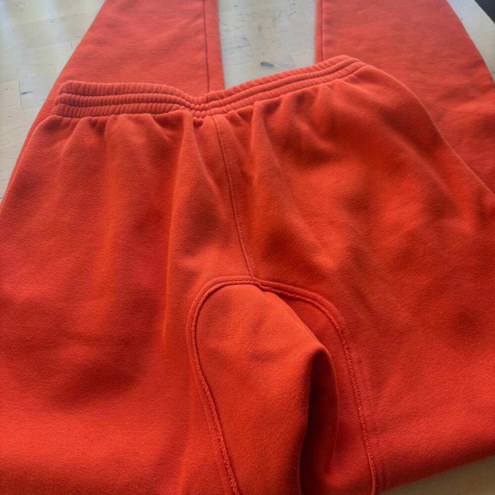 Savage X Fenty Unisex Fleece Jogger Pants in Orange Tempo - Picture 9 of 14